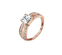 Elli Bague Femmes Solitaire Glamoureux avec cristal en argent sterling 925