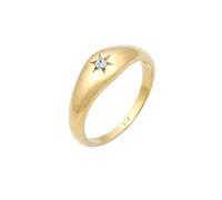 Elli Bague pour dames symbole de l'étoile scintillant avec des cristaux en 925/1000 argent massif