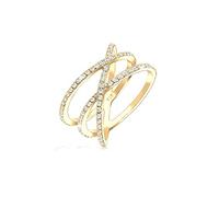 Elli - Bague - Femme - Argent - 925/1000 - Anneaux multiples Tendance Plaqué Or - Argent - 925/1000 - Oxyde de Zirconium - 0610290215_52
