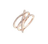 Elli - Bague - Femme - Argent - 925/1000 - Anneaux multiples Tendance Plaqué Or Rosé - Argent - 925/1000 - Oxyde de Zirconium - 0602190516_56