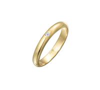 Elli - Bague - Femme - Argent - 925/1000 - Or Jaune - Diamant - T58