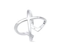 Elli Bague Femmes Croix Basique Blogueur Déclaration en Argent Sterling 925