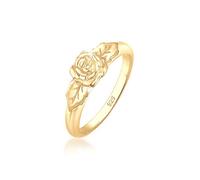 Elli Bague Femmes Bande Roses Symbole Floral Vintage Look en Argent Sterling 925