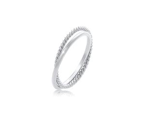 Elli Bague Femmes Enroulement Classique Filigrane Torsadé Tendance en Argent Sterling 925