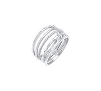 Elli Bague Femmes Set Bande Empilage Minimaliste Tendance Blogueur Basique en Argent Sterling 925