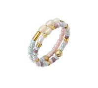 Elli Bague Femmes Set Festival avec perles de culture d'eau douce multicolores en argent sterling 925