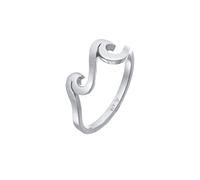 Elli Bague Femmes Vagues Maritime Basique en Argent Sterling 925