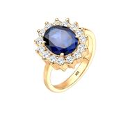 ELLI Bague 'Glamour' saphir / or, Taille 52