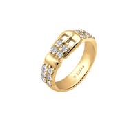 ELLI Bague 'Gürtel' or / transparent, Taille 58