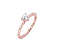 ELLI Bague 'Herz' or rose, Taille 52