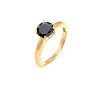 ELLI Bague jaune / noir, Taille 52