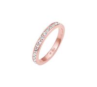 ELLI Bague 'Kristall' or rose, Taille 60