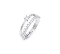 ELLI Bague 'Kristall Ring' argent, Taille 52