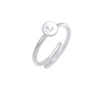 Elli Bague Lettre L Réglable Basic Minimale Bague Femme - (925/1000) Argent