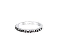 ELLI Bague noir / argent, Taille 52