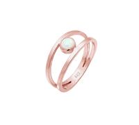 ELLI Bague 'Opal' or rose, Taille 54