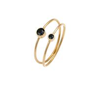 ELLI Bague or / noir, Taille 44