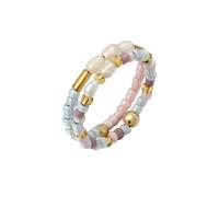 ELLI Bague 'Perlen' mélange de couleurs, Taille 56