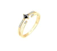 Elli - Bague - Plaqué or - Oxyde de Zirconium - T56 - 0603943117_56