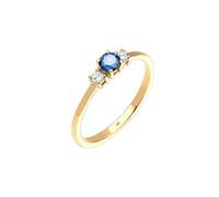 ELLI Bague saphir / or, Taille 56