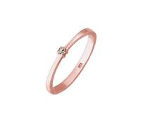 ELLI Bague 'Solitär' or rose, Taille 56