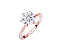 ELLI Bague 'Solitärring' or rose, Taille 56