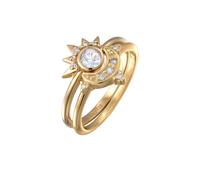 ELLI Bague 'Sonne und Mond' or, Taille 54