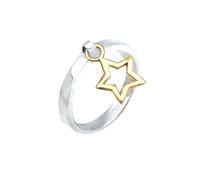 ELLI Bague 'Sterne' or / argent, Taille 58
