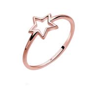 ELLI Bague 'Sterne' or rose, Taille 52