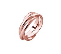 ELLI Bague 'Trio' or rose, Taille 58