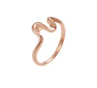 ELLI Bague 'Wellen' or rose, Taille 58