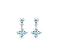 ELLI Bijou 'Blume' bleu / turquoise / argent, Taille One Size
