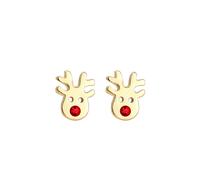 ELLI Bijou 'Hirsch' or / rouge, Taille One Size