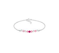 ELLI Bijou rose / rouge / argent, Taille 14