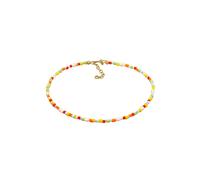 ELLI Bijoux de pied bleu clair / or / rouge feu / blanc perle, Taille 22