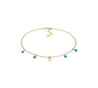ELLI Bijoux de pied turquoise / or, Taille 22
