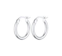 Elli Boucles d'Oreilles Femmes Créoles Basique Fermeture à Étrier en Argent Sterling 925