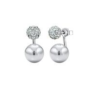 Elli Boucles d'Oreilles Elli - Clous Cristaux Boucles d'oreilles Femme - (925/1000) Argent