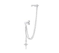 ELLI Boucles d'oreilles argent / transparent, Taille One Size