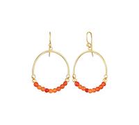 ELLI Boucles d'oreilles 'Boho' or / rouge, Taille One Size