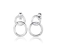 Elli - Boucles d'Oreilles - Chaînes d'oreilles Cercles - Argent - 925/1000 - 310840914