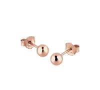 Elli - Boucles d'Oreilles - Clous et puces Boules Plaqué Or Rose - Argent - 925/1000 - 311830315
