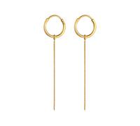 ELLI Boucles d'oreilles 'Creole, Ear Chain' or, Taille One Size