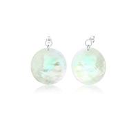 Elli - Disque de Nacre Boucles d'Oreille Femme - (925/1000) Argent Boucles d'oreilles 1 pieces female