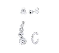 ELLI Boucles d'oreilles 'Ear Climber, Earcuff' argent, Taille One Size