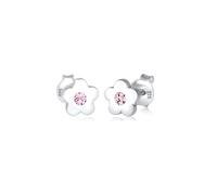 Elli Boucles d'Oreilles Femme Enfants Fleurs Symbolee Ludique avec Cristaux en Argent Sterling 925