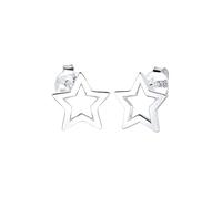 Elli Boucles d'Oreilles Femme Motif Étoile Classique avec Émail en Argent Sterling 925
