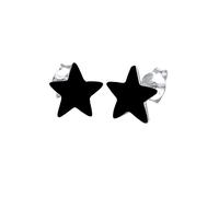 ELLI Boucles d'oreilles 'Sterne' noir, Taille One Size