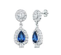 Elli - Boucles d'Oreilles - Femme - Argent - 925/1000 - Saphir - 0310630313
