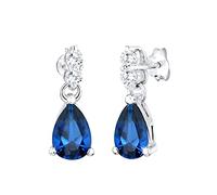Elli - Boucles d'Oreilles - Femme - Argent - 925/1000 - Saphir - 0310780413